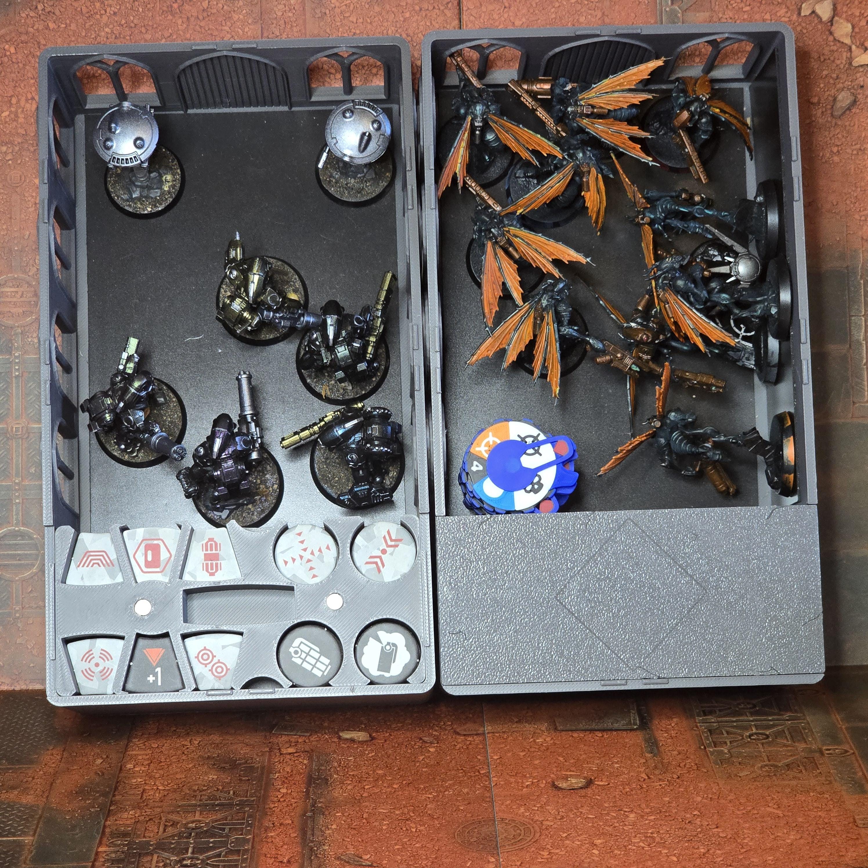 GGEZ Kill Team Hot Swap + Token Caddy - Stackable to Display Your