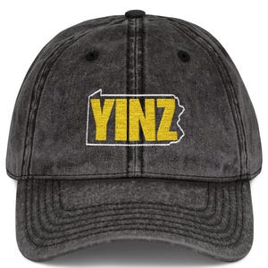 Embroidered Pittsburghese Cap: Funny Yinzer Vintage Hat
