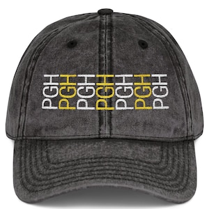 Embroidered Pittsburghese Cap: Funny Yinzer Vintage Hat