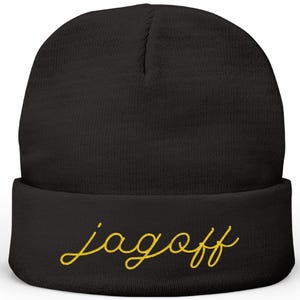 Embroidered &quot;Jagoff&quot; Beanie: Funny Pittsburgh Winter Hat