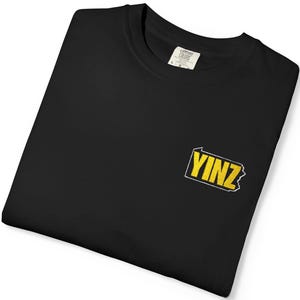 Embroidered Pittsburgh Pride Comfort Colors Shirt: Yinz Unisex Tee