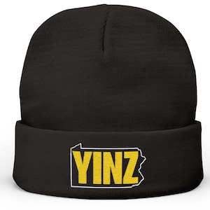 Embroidered Pittsburgh Winter Beanie: Funny Yinzer Gift