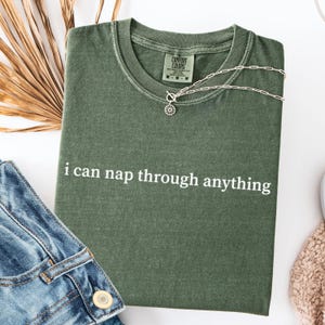 Napping Pro-T-shirt: grappig slaapkop-T-shirt, comfortabele kleuren