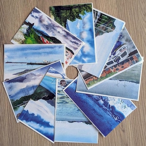 Cartoline postali stampate di alta qualità in un set da 10 pezzi