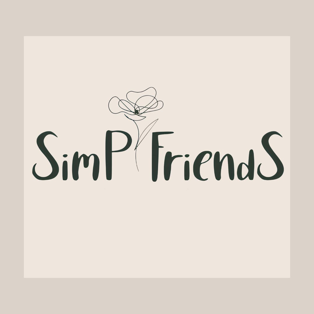 Simp Friends Font, Bouncy Script Font | Quirky Whimsy Font | Hand ...