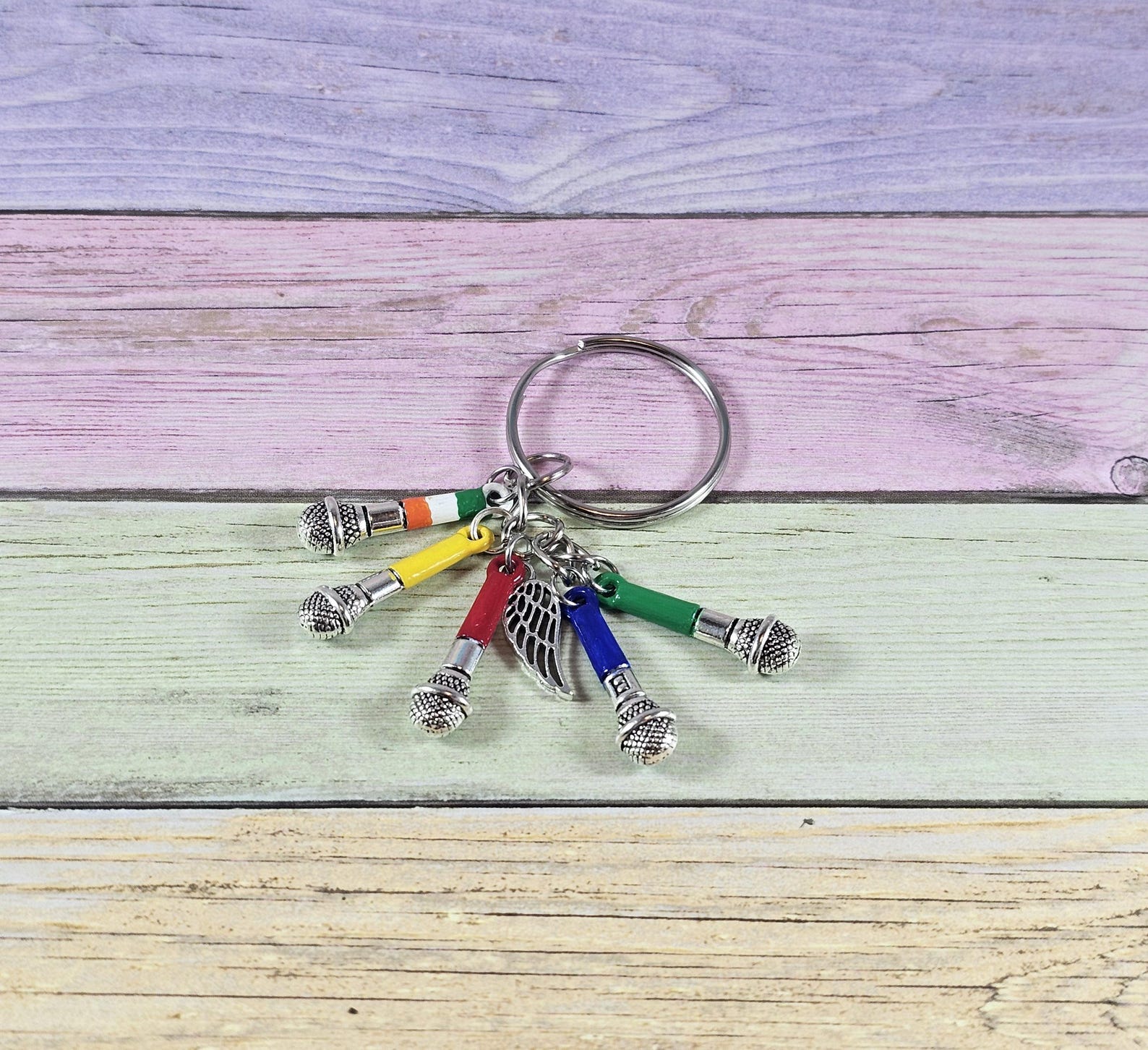 One Direction Microphone Keychain, Hand-painted - Etsy