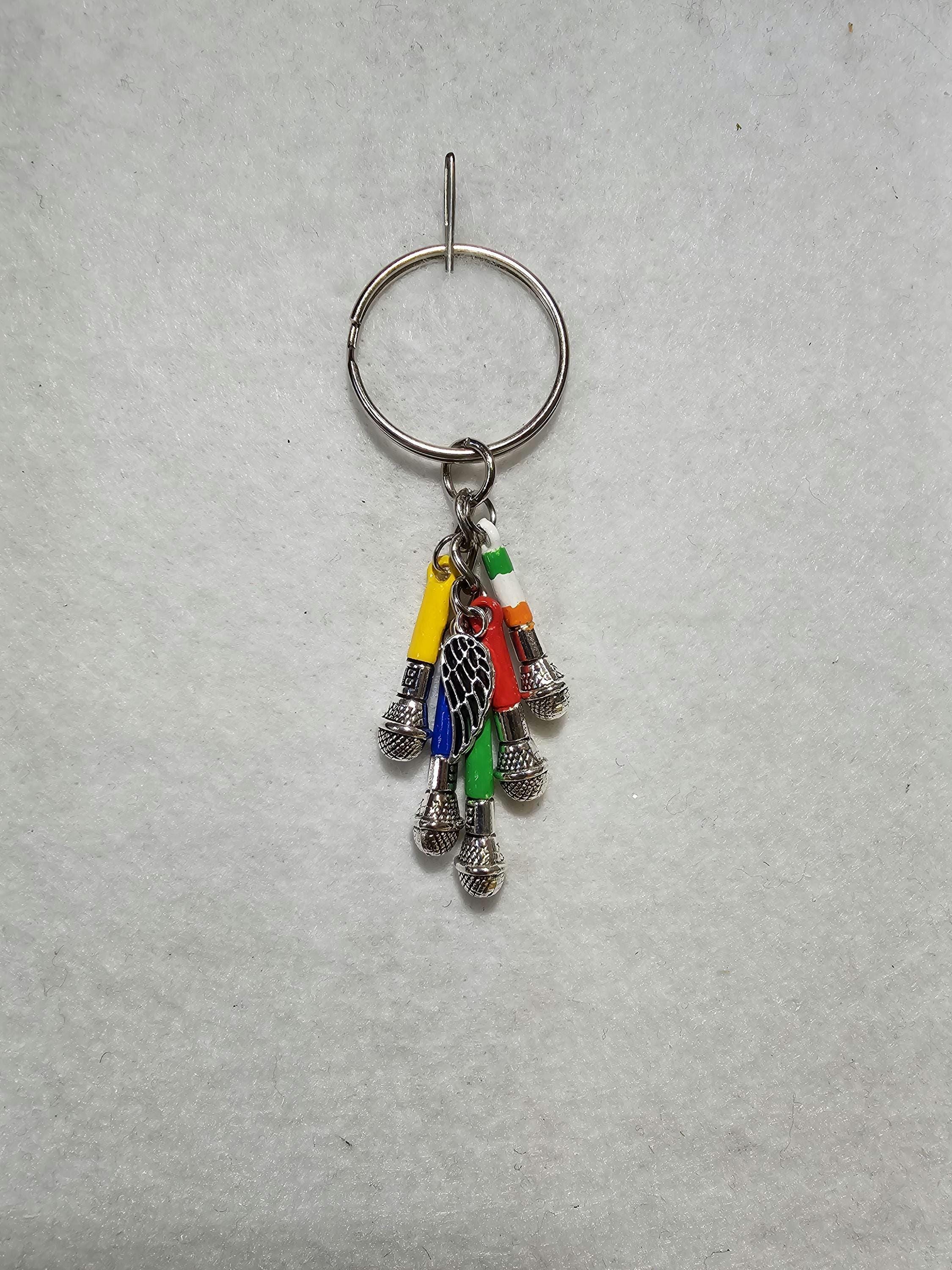 One Direction Microphone Keychain, Hand-painted - Etsy