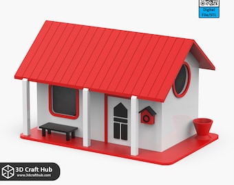 3D Printed luxury Birdhouse (STL Files)