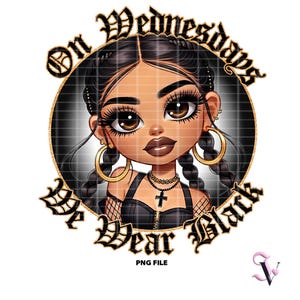 Chicana Halloween PNG Latina dictons Old School Chola Chibi Style Latina Design pour sublimation | Téléchargement numérique