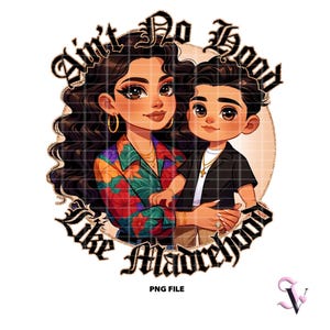 Chicana moeder png Moederdag Old School Chola Chibi-stijl Latina-ontwerp voor sublimatie | Digitale download