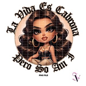 Cabrona Chicana PNG Latina Sayings Old School Chola Chibi Style Latina Design for Sublimation | Digital Download