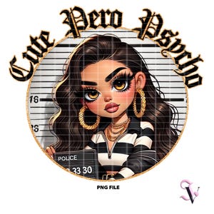 Latina Sayings Chicana Halloween PNG Old School Chola Chibi Style Latina Design for Sublimation | Digital Download