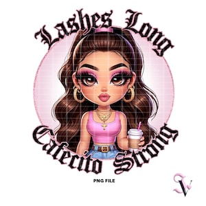 Old School Chicana PNG Old School Chola Chibi Style Latina Design pour sublimation | Téléchargement numérique