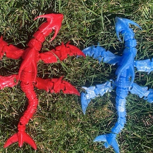 3D Printed Articulated Ice Dragon - Subnautica: Below Zero Cut Content Creature