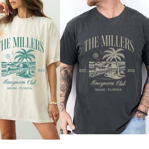 Custom Honeymoon Club Shirt Comfort Colors Couples Honeymoon Vacation T-shirts  Mr and Mrs Shirts Newlyweds Shirts Couple Tee Just Married