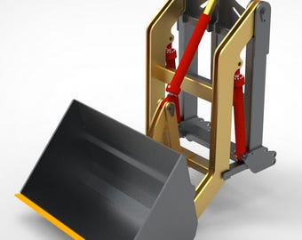 Tractor Rear Loader (Backhoe Attachment) drawing