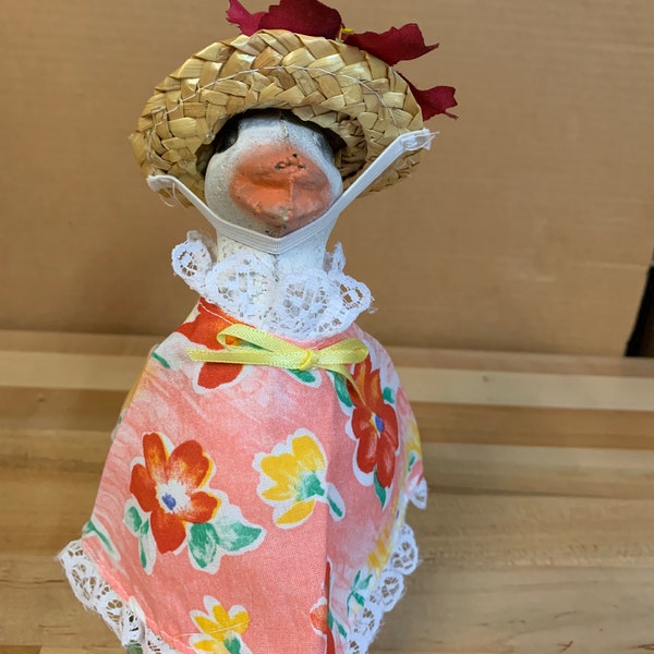 Handmade  Dress Small Size Baby Goose Outfit Porch Lawn Decoration