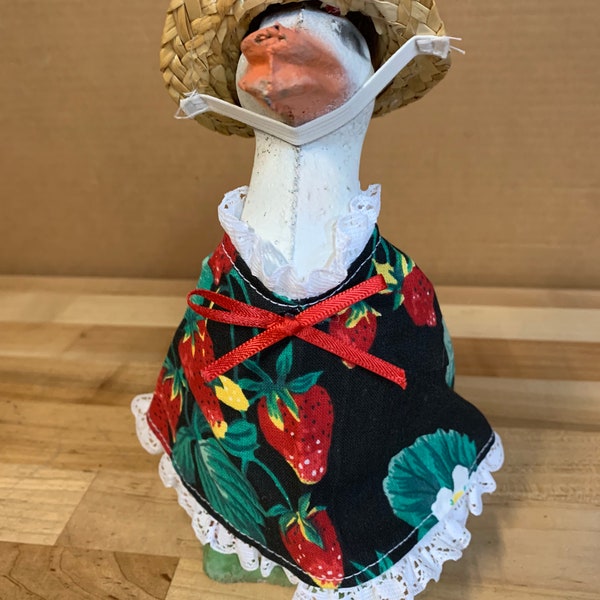 Handmade  Dress Small Size Baby Goose Outfit Porch Lawn Decoration