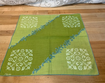 Vintage Colette Abstract Design Hankie Handkerchief