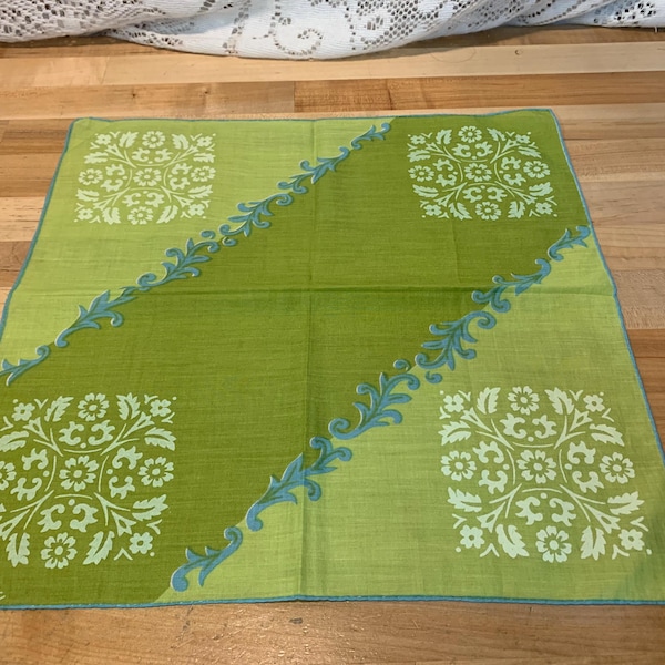 Vintage Colette Abstract Design Hankie Handkerchief
