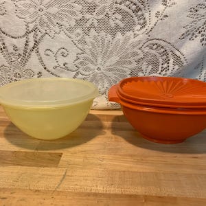 2 Vintage Tupperware Storage Bowls