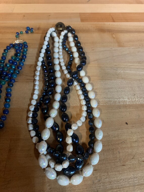 3 Vintage Bead Necklaces - image 3