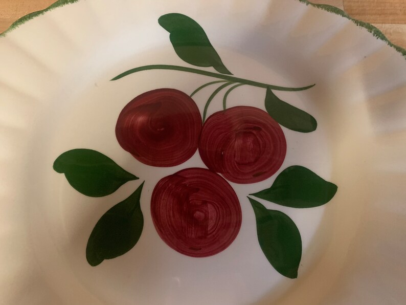 Vintage Blue Ridge Apple Trio Oval Platter - Etsy
