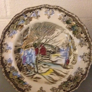 Vintage Johnson Brothers Friendly Village Bread Plate