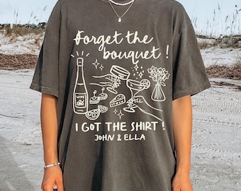 Custom Wedding Toss Shirt, Wedding Party Favors, Custom Wedding Shirt, Custom Bridal Party Gift, Matching Group Shirts, Wedding Merch Shirt