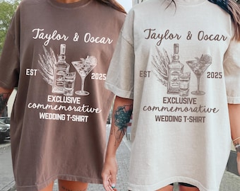Custom Wedding Shirt Cocktail Wedding Tshirt Toss Wedding Merch Custom Wedding Toss Newly Wed Gifts I Got Sauced Shirt  Funny Wedding Shirt