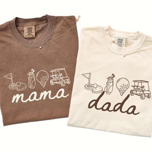 Golf Themed 1st Birthday Shirts for Family, Golf First Birthday Matching Family Shirts, Golf Birthday Shirts for Mom and Dad