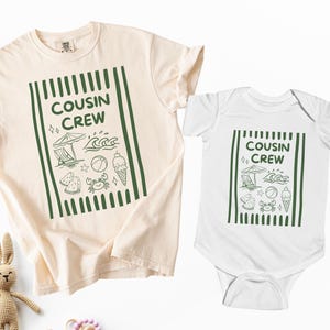Cousin Crew Shirts Comfort Colors Matching Family Reunion Tshirts Kids & Adults Cousins Vacation New Cousin Shirts
