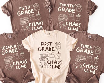 School staff shirt, Teacher Team Shirts, Back to School Shirt, Grade Level Team Tees, Teacher Gift, First Second Third Fourth Fifth Grade