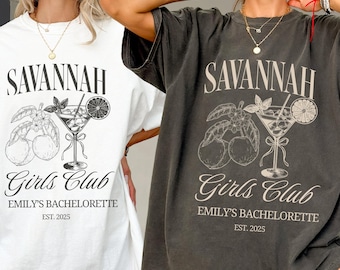 Savannah Bachelorette Party Shirt, Peach Club Georgia Bach, Savannah Girls Trip Shirt, Georgia Custom Bachelorette Comfort Colors Shirts