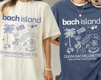 Bach Island Shirts, Bachelorette Party Shirts, BachIsland Shirts, Lover Bachelorette Shirts, Custom Bach Tshirts, Luxury Bachelorette Merch