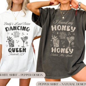 Disco Bachelorette Party Shirt, Dancing Queen Shirts, Last Disco Party Shirt, Bridesmaid Shirt, Bridal Party Shirt, Luxury Bachelorette Tee