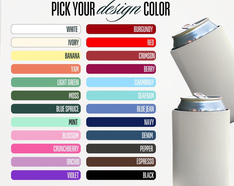 Custom Wedding Can Cooler, Drink Sleeve Favor for Guests, Custom Koozie with Names & Date, Retro Wedding Gift Idea image 6