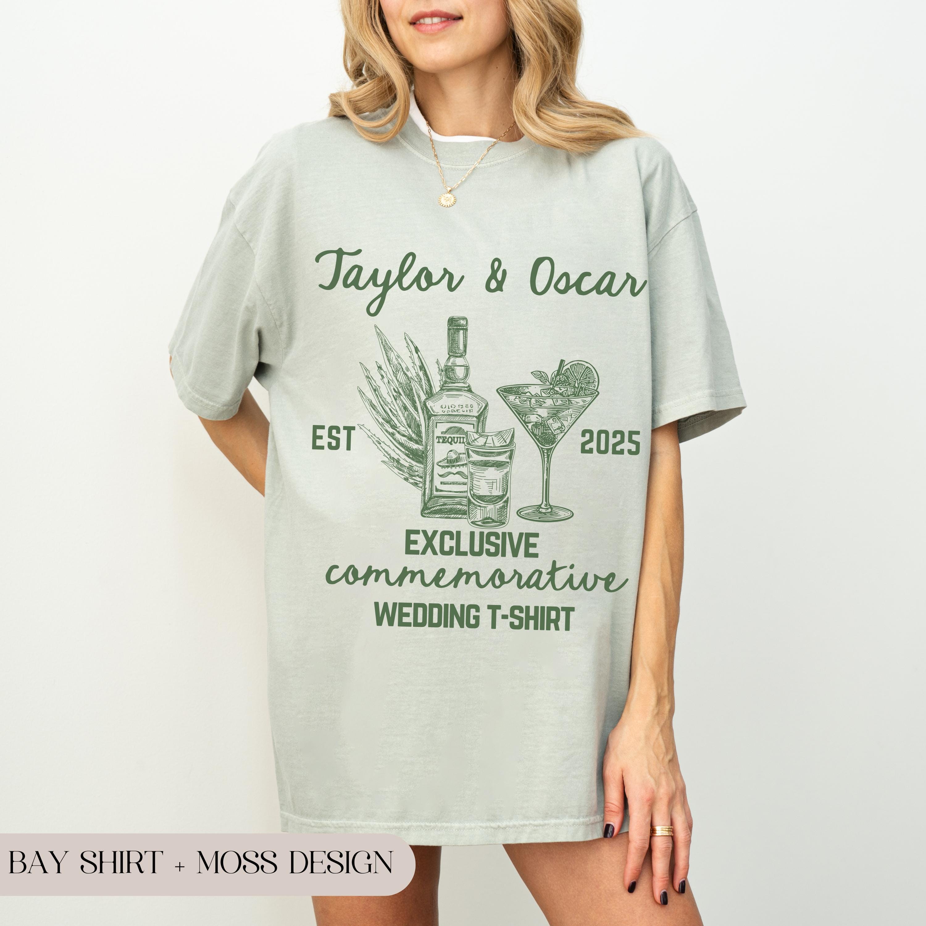 Wedding Merch Examples Custom Wedding Shirt Cocktail Wedding Tshirt Toss Wedding Merch Custom ...