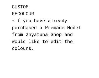 Recolour for Pre-made PNGTuber Plus ***Only purchase if you have already purchased a Pre-made model, For Editing the colour