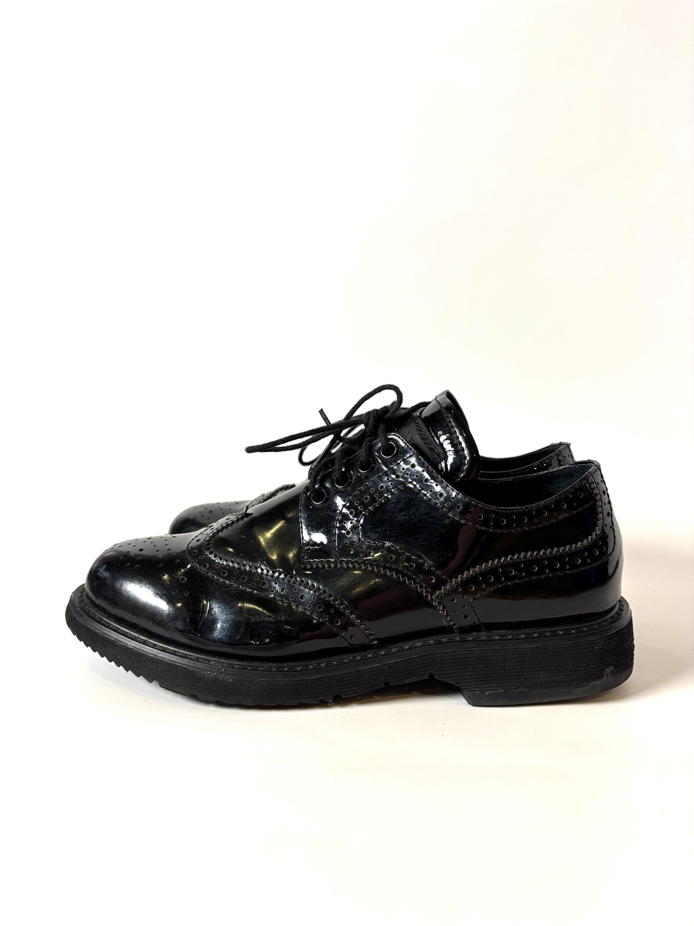 Prada Sport Vintage Patent Leather Black Oxfords Size 37 - Etsy Prada Sport Vintage Patent Leather Black Oxfords Size 37 - Etsy