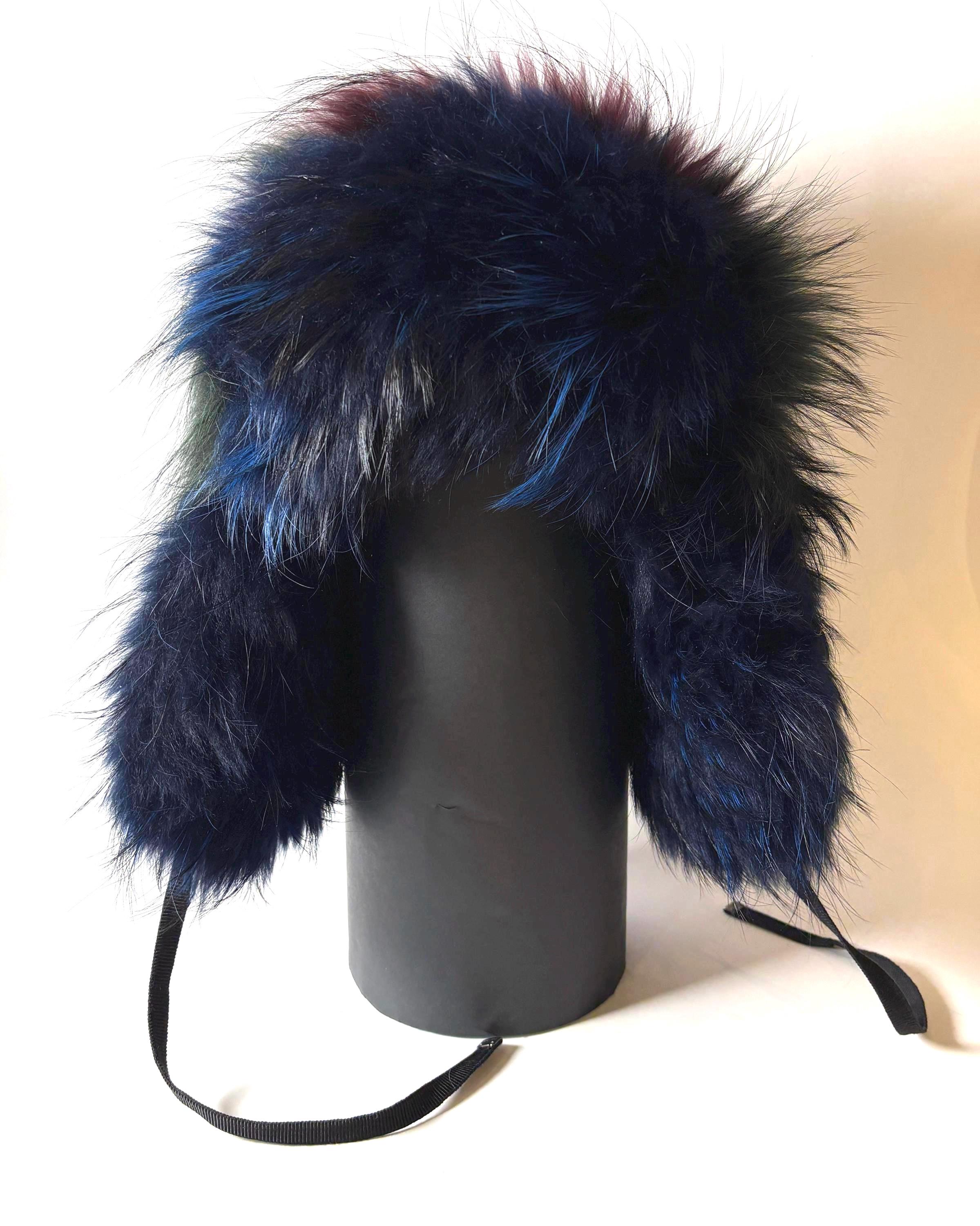Moncler Moncler BERRETTO Fox Fur Knit Hat Navy S Canvas Hats moncler_hue.jpg?crop=center&  main image 4