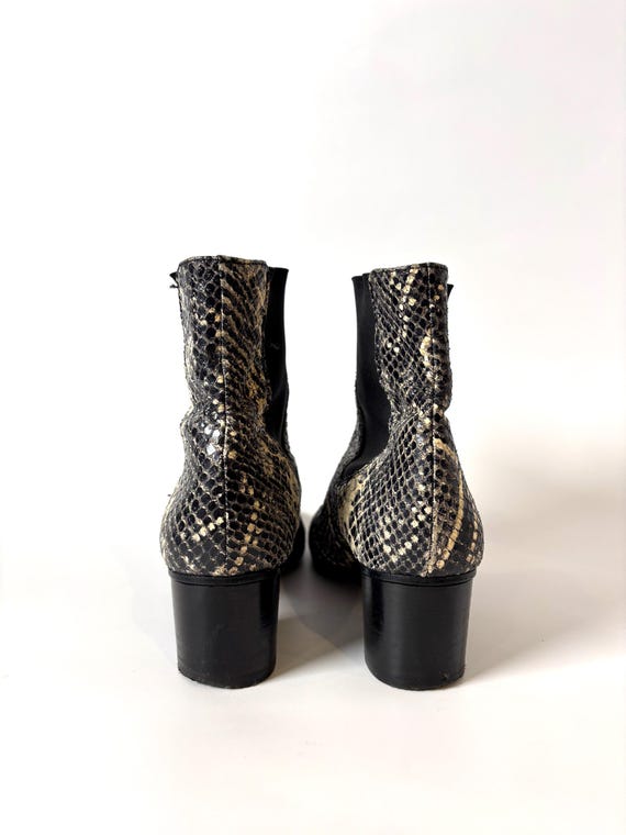 Isabel Marant Snakeskin Chelsea Boots – Python Pr… - image 5