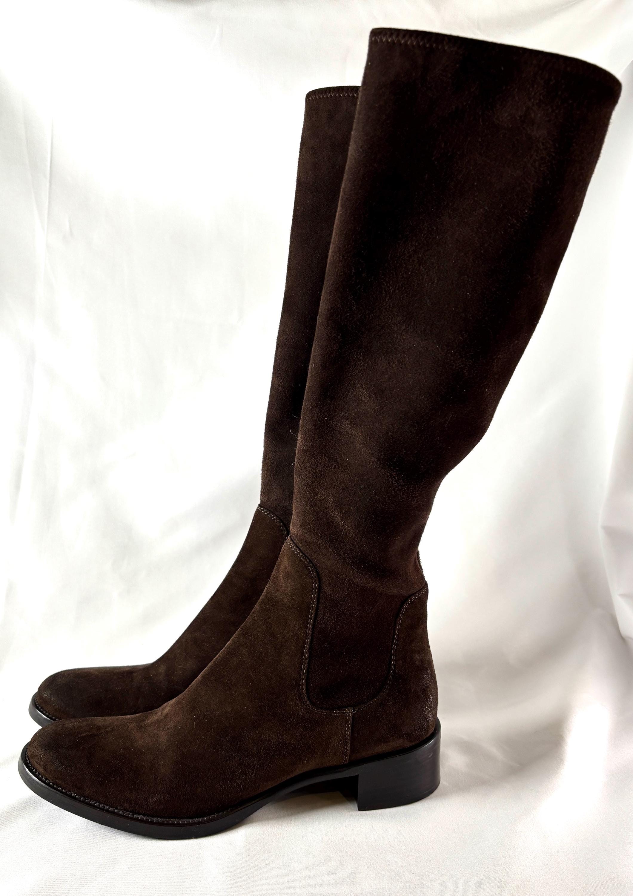 靴 Special! Archive Prada boots brown 00s PRADA FW 2001 BOOTS Rare witchy Prada lace-up | Depop