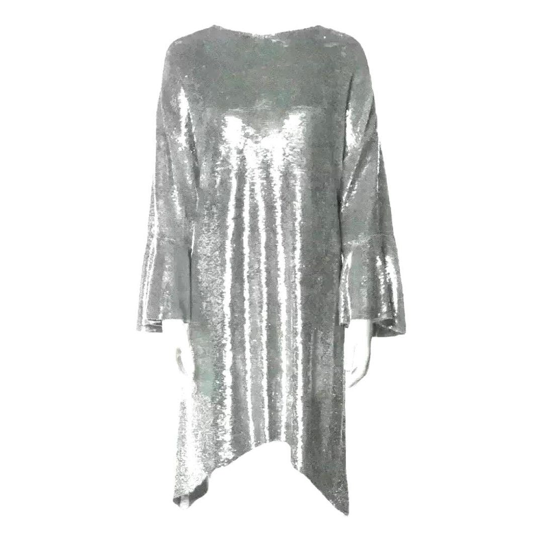 IRO Paris Silver Sequin Glam Party Dress - Etsy Canada
