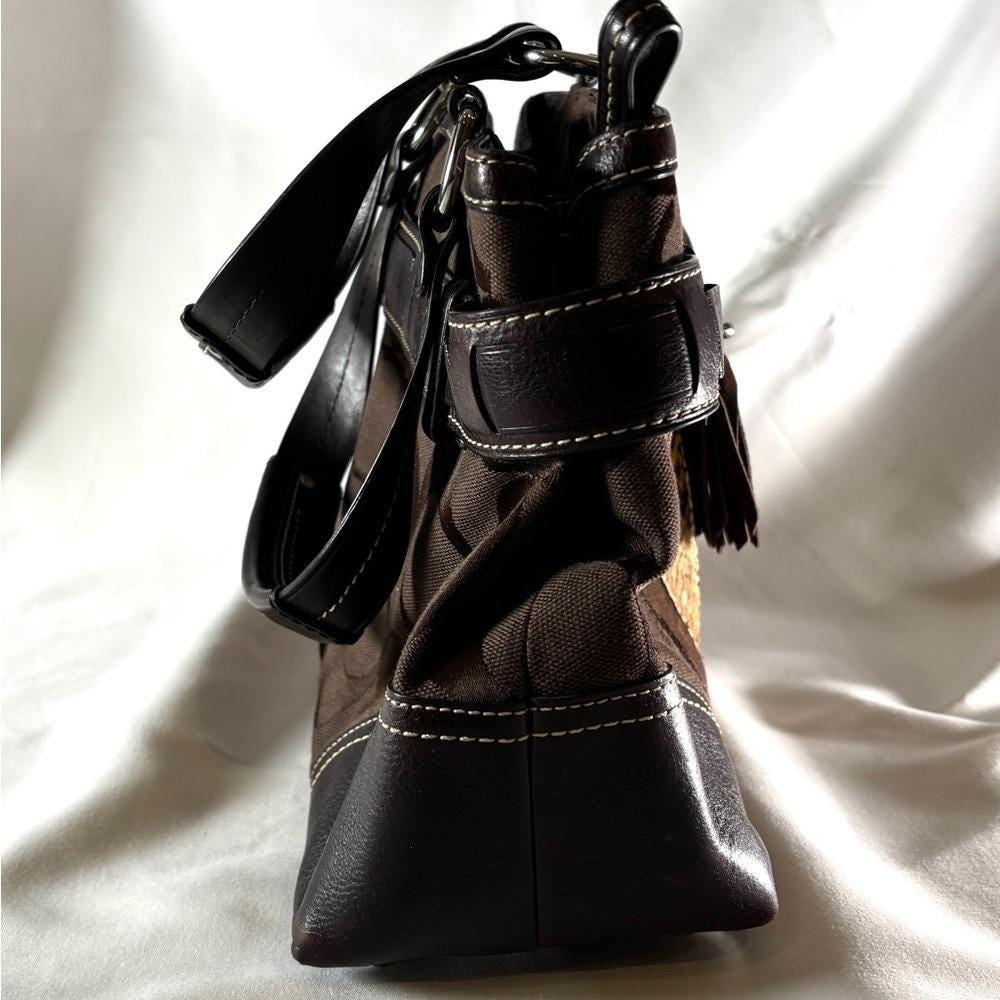 バッグ Coach handbag Legacy Python Nylon Vintage Coach Legacy Satchel – Patchwork Jacquard, Python