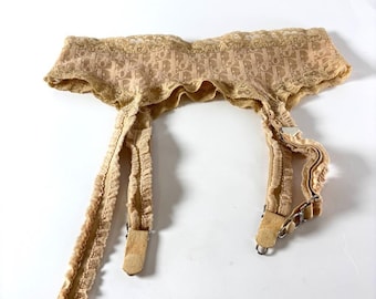 Christian Dior Vintage Monogram Beige Lingerie Y2K Coquette Glam