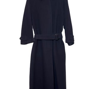 Vintage Burberry Wool Cashmere Maxi Coat – Belted, 90s, Made in