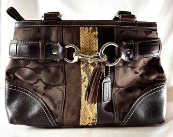 Coach Archive Bleecker Limited Edition Embossed Exotic Python Fold