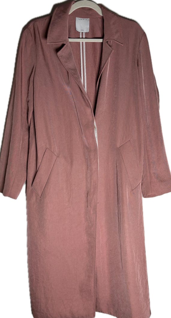 Sandro, Vintage Sandro Paris Blush Romantic Spring Overcoat