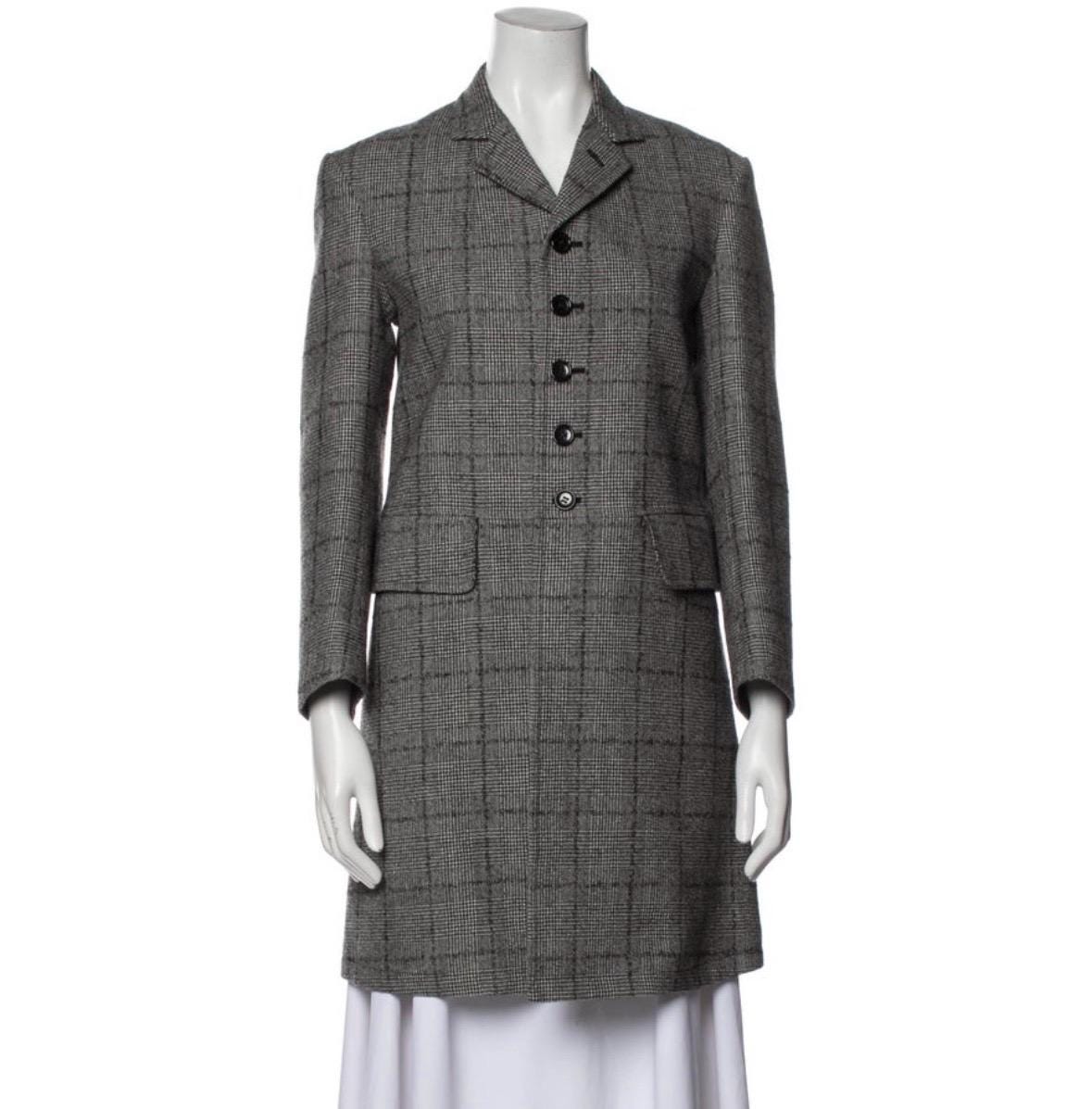 tricot COMME des GARÇONS / Wool Coat Vintage Archive Tricot Comme Des Garcons A/W 1992 Peacoat Wool